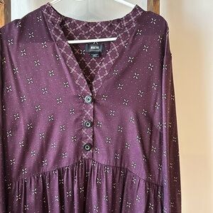 Anthropologie purple dress, size XL